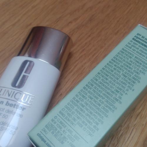 Clinique Even Better, Dark Spot Defense SPF 50 (Ochronny krem tonujący przeciw przebarwieniom) - opinie | zdjęcie do recenzji od Kamidere - 1