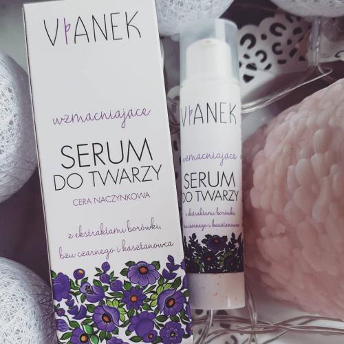 Vianek Seria Fioletowa, Wzmacniające serum do twarzy - opinie | zdjęcie do recenzji od Kosmetynka