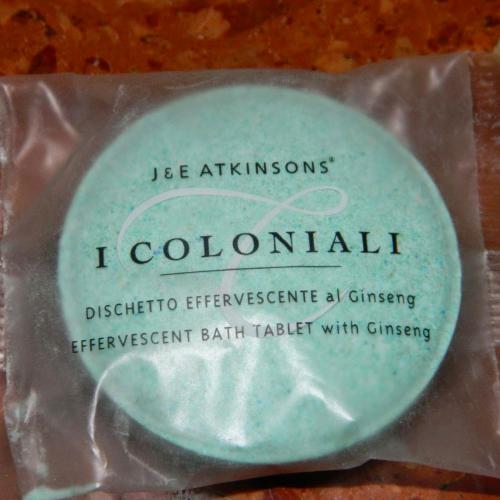 J&E Atkinsons I Coloniali, Effervescent Bath Tablets with Ginseng (Musujące tabletki do kąpieli z wyciągiem z żeń - szenia) - opinie | zdjęcie do recenzji od MKacha