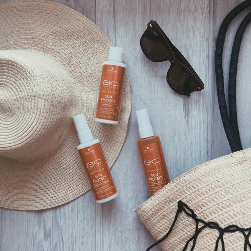 Schwarzkopf Professional BC Bonacure, Hairtherapy Sun Protect Shimmer Oil (Wodoodporny olejek w sprayu z ochroną UV) - opinie | zdjęcie do recenzji od Unepetiteblonde992