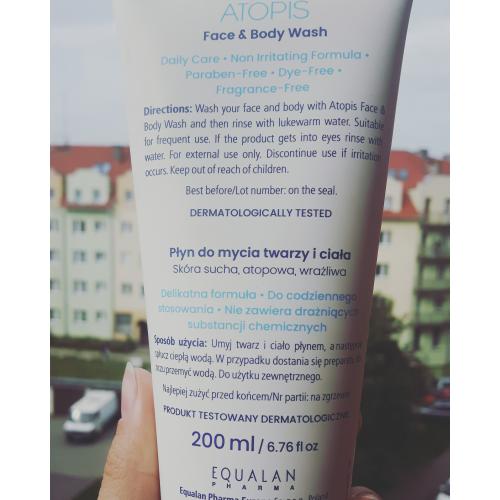 Novaclear Atopis, Face & Body Wash (Płyn do mycia twarzy i ciała) - opinie | zdjęcie do recenzji od Nowaczkatestuje - 2