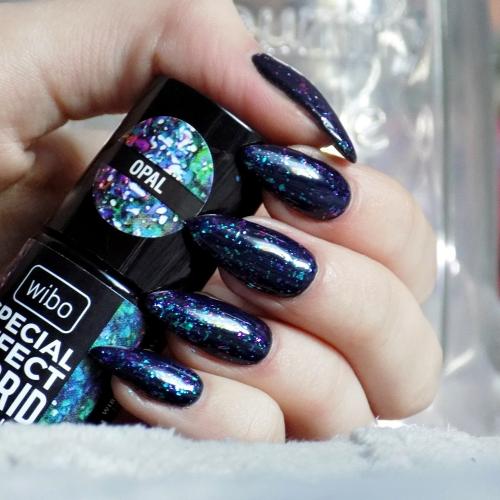 Wibo Real Hybrid, Special Effect Hybrid UV Nail Polish (Metaliczno - brokatowy lakier hybrydowy) - opinie | zdjęcie do recenzji od ksanaru - 2
