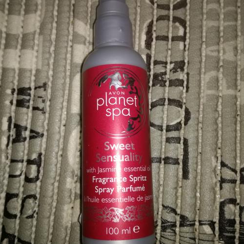 Avon Planet Spa, Sweet Sensuality, Fragrance Spritz (Odżywcza mgiełka zapachowa` Jaśmin`) - opinie | zdjęcie do recenzji od Patrycja_2018