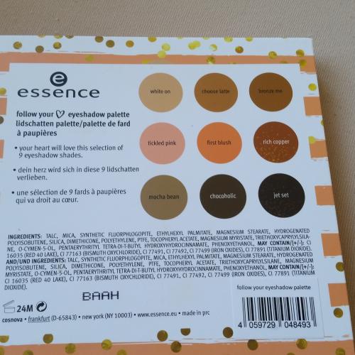 Essence Follow Your Heart, Eyeshadow Palette (Paleta cieni do powiek) - opinie | zdjęcie do recenzji od weroncia85 - 5