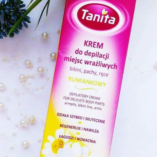 Tanita Rumiankowy krem do depilacji miejsc wrażliwych (bikini, pachy, ręce) - opinie | zdjęcie do recenzji od paulinoowo