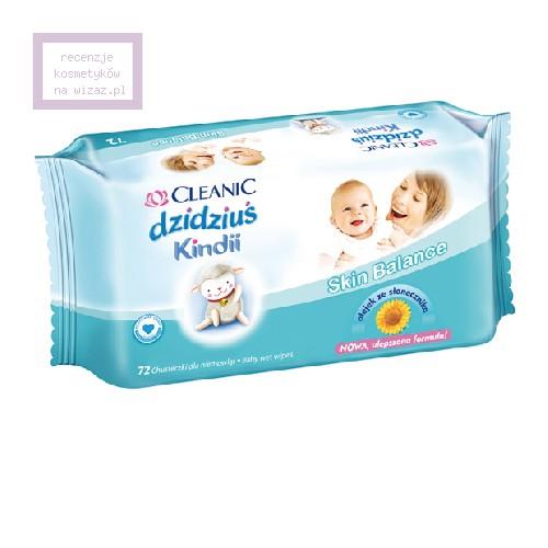 Cleanic Dzidziuś Kindii, Chusteczki dla niemowląt z alantoiną i lanoliną `Skin Balance` (stara wersja) - opinie | zdjęcie do recenzji od Silwena
