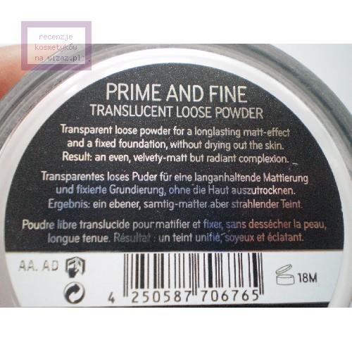 Catrice Prime and Fine, Translucent Loose Powder (Sypki puder transparentny z efektem matującym) - opinie | zdjęcie do recenzji od anna996 - 4