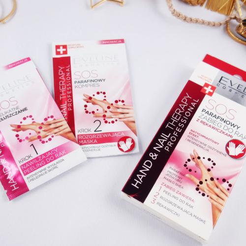 Eveline Cosmetics Hand & Nail Therapy Professional, SOS parafinowy zabieg do rąk z rękawiczkami Peeling + Maska - opinie | zdjęcie do recenzji od immoral_c