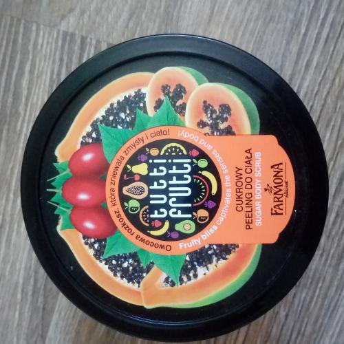 Tutti Frutti Peeling cukrowy do ciała `Papaja i Tamarillo` - opinie | zdjęcie do recenzji od Vicky__ - 1