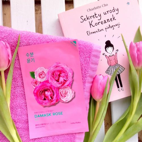 Holika Holika Pure Essence, Damask Rose, Mask Sheet (Różana maska na twarz w płacie) - opinie | zdjęcie do recenzji od gilgotkaaa