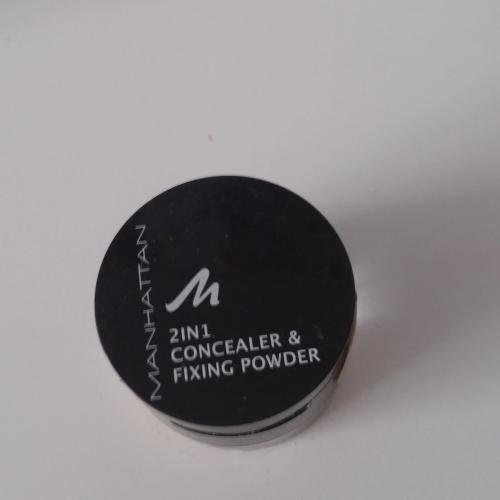 Manhattan 2 in 1 Concealer & Fixing Powder (Korektor i puder utrwalający 2 w 1) - opinie | zdjęcie do recenzji od miedzia93