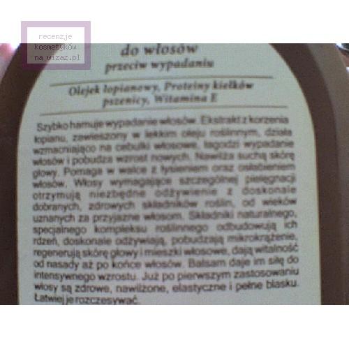 Green Pharmacy Balsam przeciw wypadaniu włosów z olejkiem łopianowym (stara wersja) - opinie | zdjęcie do recenzji od 8d6bb8e295b6f8a6661e98cda8040e22ff42086f_6577a3bfbbbd4 - 2