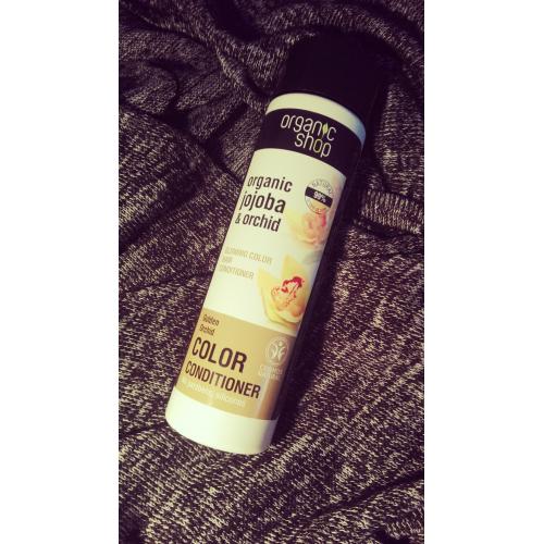 Organic Shop Orchid & Jojoba, Color Conditioner (Balsam do włosów farbowanych i matowych 'Złota orchidea') - opinie | zdjęcie do recenzji od dominiszkiew