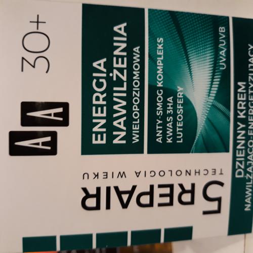 AA Technologia Wieku 5 Repair, Dzienny krem nawilżająco-energetyzujący 30+ `Energia nawilżenia` - opinie | zdjęcie do recenzji od vaja84