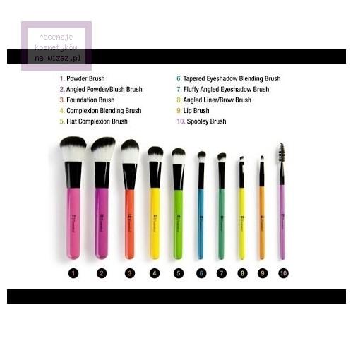 BH Cosmetics 10 pc Pop Art Brush Set (Zestaw 10 pędzli etui w paski) - opinie | zdjęcie do recenzji od gocha_s - 4