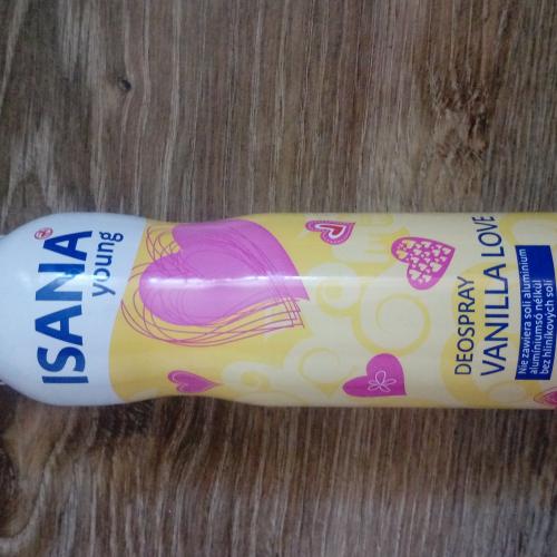 Isana Young, Deospray Vanilla Love [Vanilla Sky] (Dezodorant w sprayu) - opinie | zdjęcie do recenzji od Vicky__