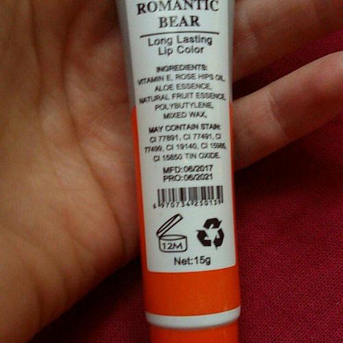Romantic Bear Wow! Long Lasting Lip Color (Tatuaż do ust) - opinie | zdjęcie do recenzji od Mishap - 2