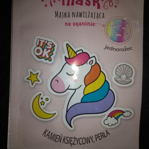 Marion Funny Mask, Maska nawilżająca na tkaninie` Jednorożec` - opinie | zdjęcie do recenzji od Justa12340