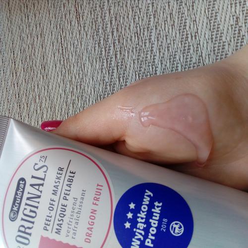 Kruidvat Originals, Peel-off Masker Dragon Fruit (Odświeżająca maseczka typu peel-off `Smoczy owoc`) - opinie | zdjęcie do recenzji od agatulina