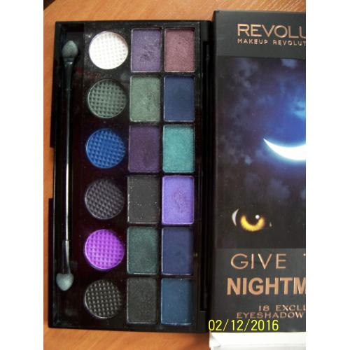 Revolution Beauty (Makeup Revolution) Give Them Nightmares, Eyeshadow Palette (Paleta 18 cieni do powiek) - opinie | zdjęcie do recenzji od Smerfeta83 - 1