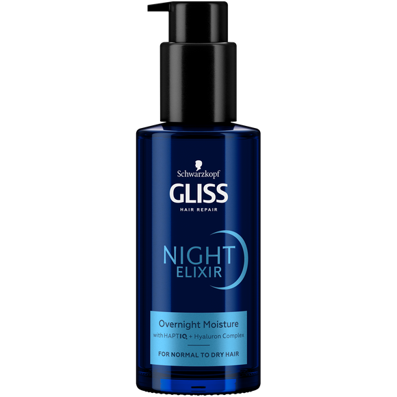 Schwarzkopf Gliss, Night Elixir, Overnight Moisture for Normal to Dry ...