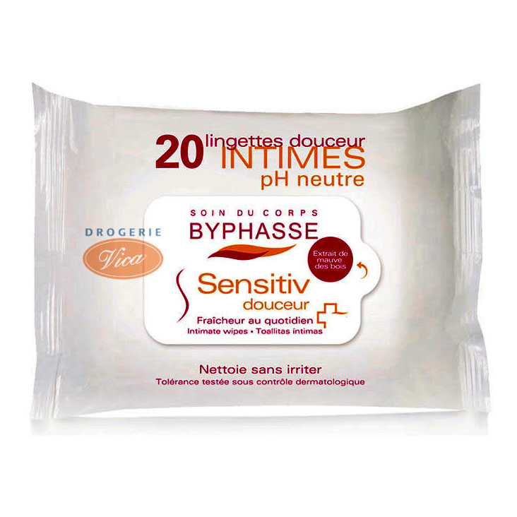 Byphasse Sensitiv Intimate Wipes Chusteczki Do Higieny Intymnej Do Sk Ry Wra Liwej Cena